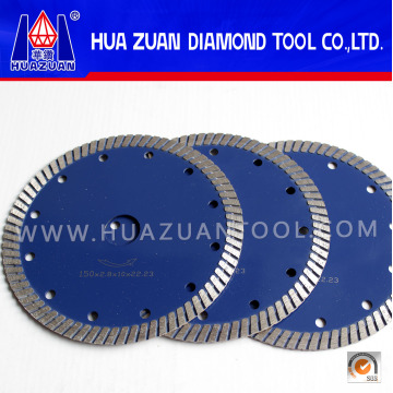 Hot Press Blue 105mm-230mm Turbo Saw Blade Seco Turbo Saw Blade utilizado en ángulo Grinder